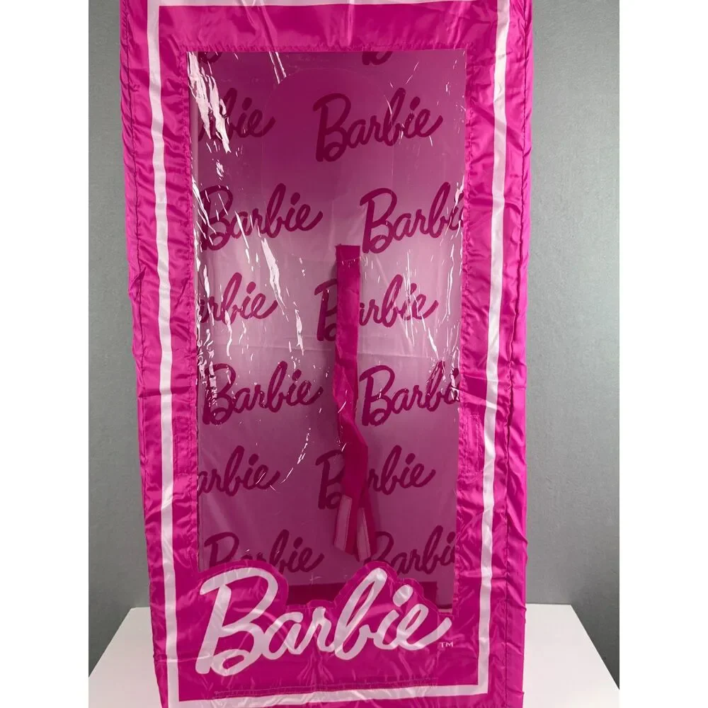Spirit Halloween Kids Barbie Box Costume One Size Complete Poles Official